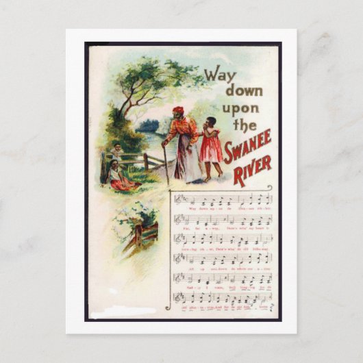 Suwannee River Black Americana  Briefkaart (Voorkant)