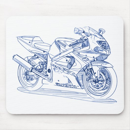 Suz GSXR750 2000-03 Muismat (Voorkant)