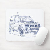 Suz Jimny 2013 Muismat (Met muis)