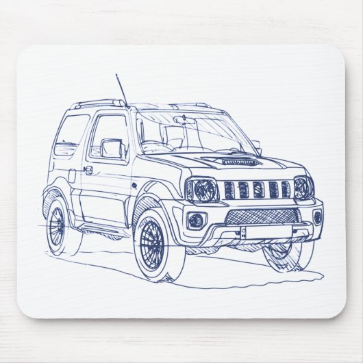 Suz Jimny 2013 Muismat (Voorkant)