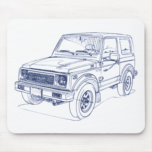 Suz Samurai Jimny SJ 1988 Muismat (Voorkant)