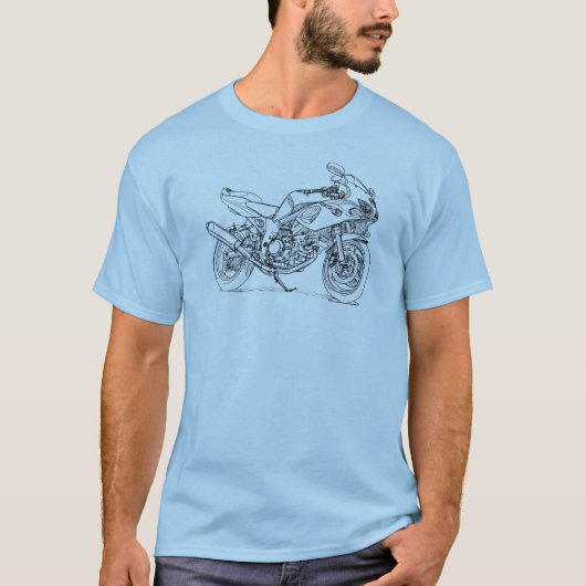 suz SV650S 1998-02 gen1 T-shirt (Voorkant)