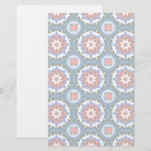 Suzani patroon met blote versiering briefpapier (Voorkant / Achterkant)