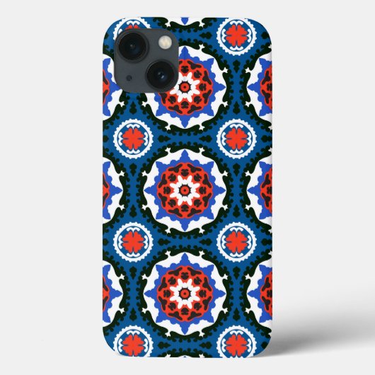 Suzani patroon met blote versiering Case-Mate iPhone case (Achterkant)