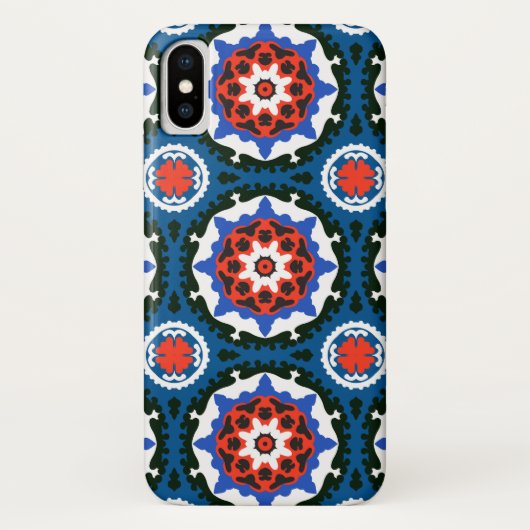 Suzani patroon met blote versiering Case-Mate iPhone case (Achterkant)