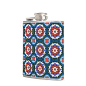 Suzani patroon met blote versiering heupfles (Links)