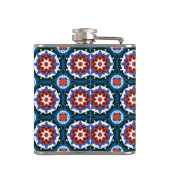 Suzani patroon met blote versiering heupfles (Achterkant)