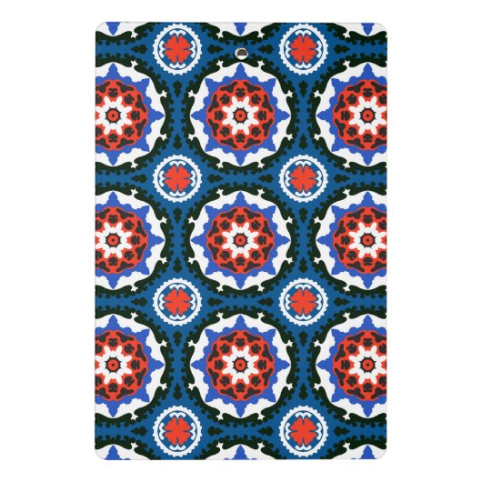 Suzani patroon met blote versiering mini klembord (Achterkant)