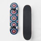Suzani patroon met blote versiering skateboard (Voorkant)