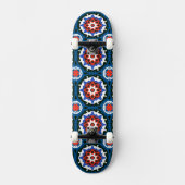 Suzani patroon met blote versiering skateboard (Voorkant)