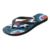 Suzani patroon met blote versiering teenslippers (Schuin)