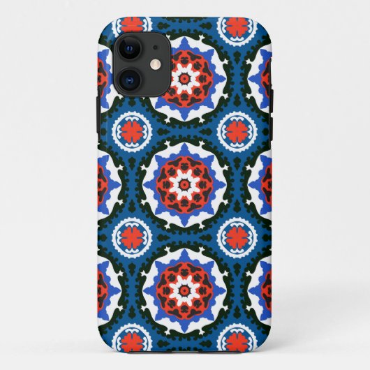 Suzani-patroon met krachtig ornament Case-Mate iPhone case (Achterkant)