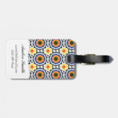 Suzani Pattern Bagagelabel (Achterkant horizontaal)