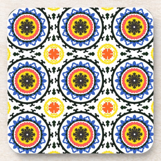 Suzani Pattern Drankjes Onderzetter (Voorkant)