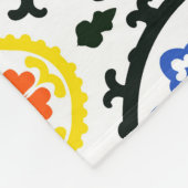 Suzani Pattern Fleece Deken (Hoek)