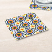 Suzani Pattern Kartonnen Onderzetters (Schuin)