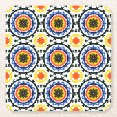Suzani Pattern Kartonnen Onderzetters (Voorkant)