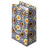 Suzani Pattern Klein Cadeauzakje (Voorkant Gekanteld)