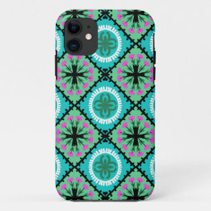 Suzani Pattern met Uzbek and Kazakse Motifs iPhone 11 Hoesje