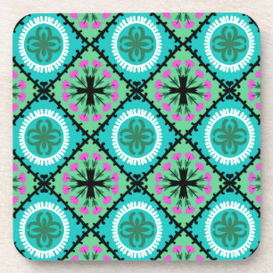 Suzani Pattern met Uzbek and Kazakse Motifs Drankjes Onderzetter