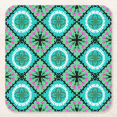 Suzani Pattern met Uzbek and Kazakse Motifs Kartonnen Onderzetters (Voorkant)