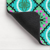 Suzani Pattern met Uzbek and Kazakse Motifs Muismat (Hoek)