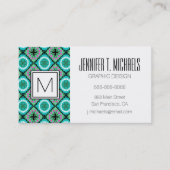 Suzani Pattern met Uzbek and Kazakse Motifs Visitekaartje (Voorkant)