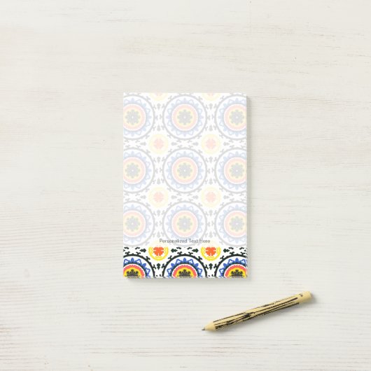 Suzani Pattern Post-it® Notes (Op bureau)