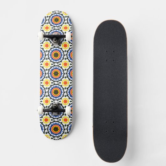 Suzani Pattern Skateboard (Voorkant)