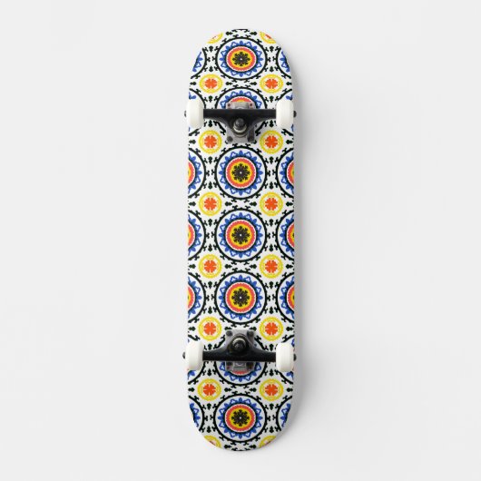 Suzani Pattern Skateboard (Voorkant)
