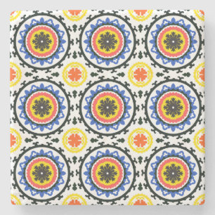 Suzani Pattern Stenen Onderzetter