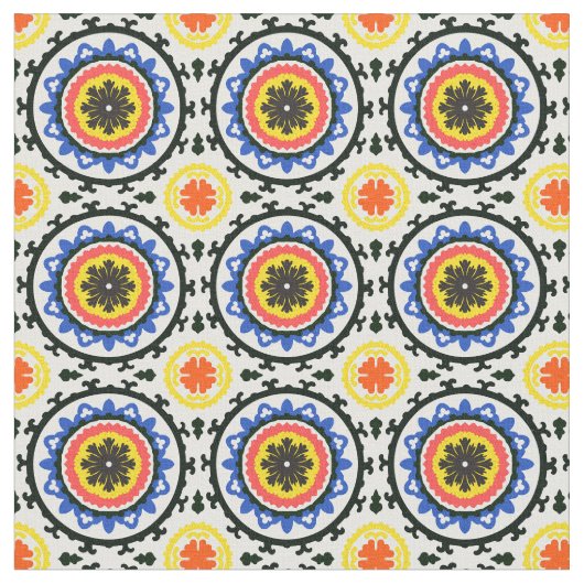 Suzani Pattern Stof (Close Up)