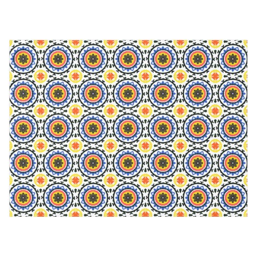 Suzani Pattern Tafelkleed (Voorkant (Horizontaal))