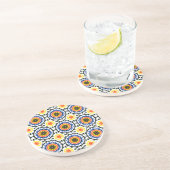 Suzani Pattern Zandsteen Onderzetter (Zijkant)