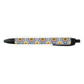 Suzani Pattern Zwarte Inkt Pen (Bodem)