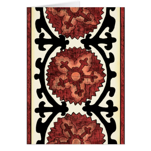 Suzani Style Decorative Floral Pattern (Voorkant)