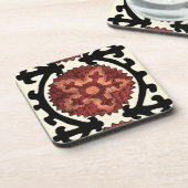 Suzani Style Decorative Floral Pattern Bier Onderzetter (Linkerzijde)