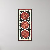 Suzani Style Decorative Floral Pattern Canvas Afdruk (Voorkant)