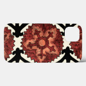 Suzani Style Decorative Floral Pattern Case-Mate iPhone Case (Achterkant (horizontaal))