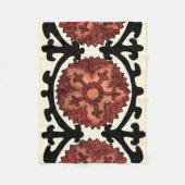 Suzani Style Decorative Floral Pattern Fleece Deken (Voorkant)