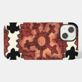 Suzani Style Decorative Floral Pattern iPhone Hoesje (Achterkant horizontaal)