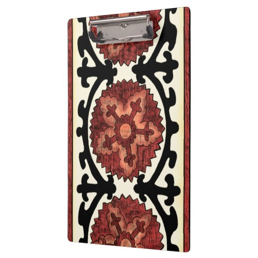 Suzani Style Decorative Floral Pattern Klembord (Links)