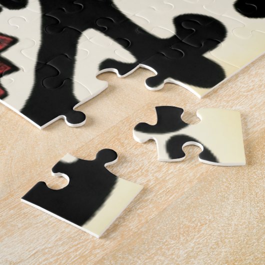 Suzani Style Decorative Floral Pattern Legpuzzel (Zijkant)