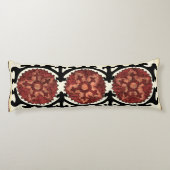 Suzani Style Decorative Floral Pattern Lichaamskussen (Achterkant)