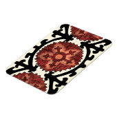 Suzani Style Decorative Floral Pattern Magneet (Linkerzijde)