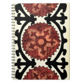 Suzani Style Decorative Floral Pattern Notitieboek (Voorkant)
