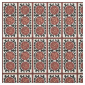 Suzani Style Decorative Floral Pattern Stof (Swatch)