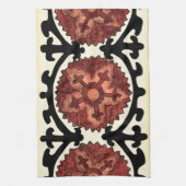 Suzani Style Decorative Floral Pattern Theedoek (Verticaal)