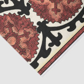Suzani Style Decorative Floral Pattern Tissuepapier (Detail)