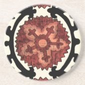 Suzani Style Decorative Floral Pattern Zandsteen Onderzetter (Voorkant)